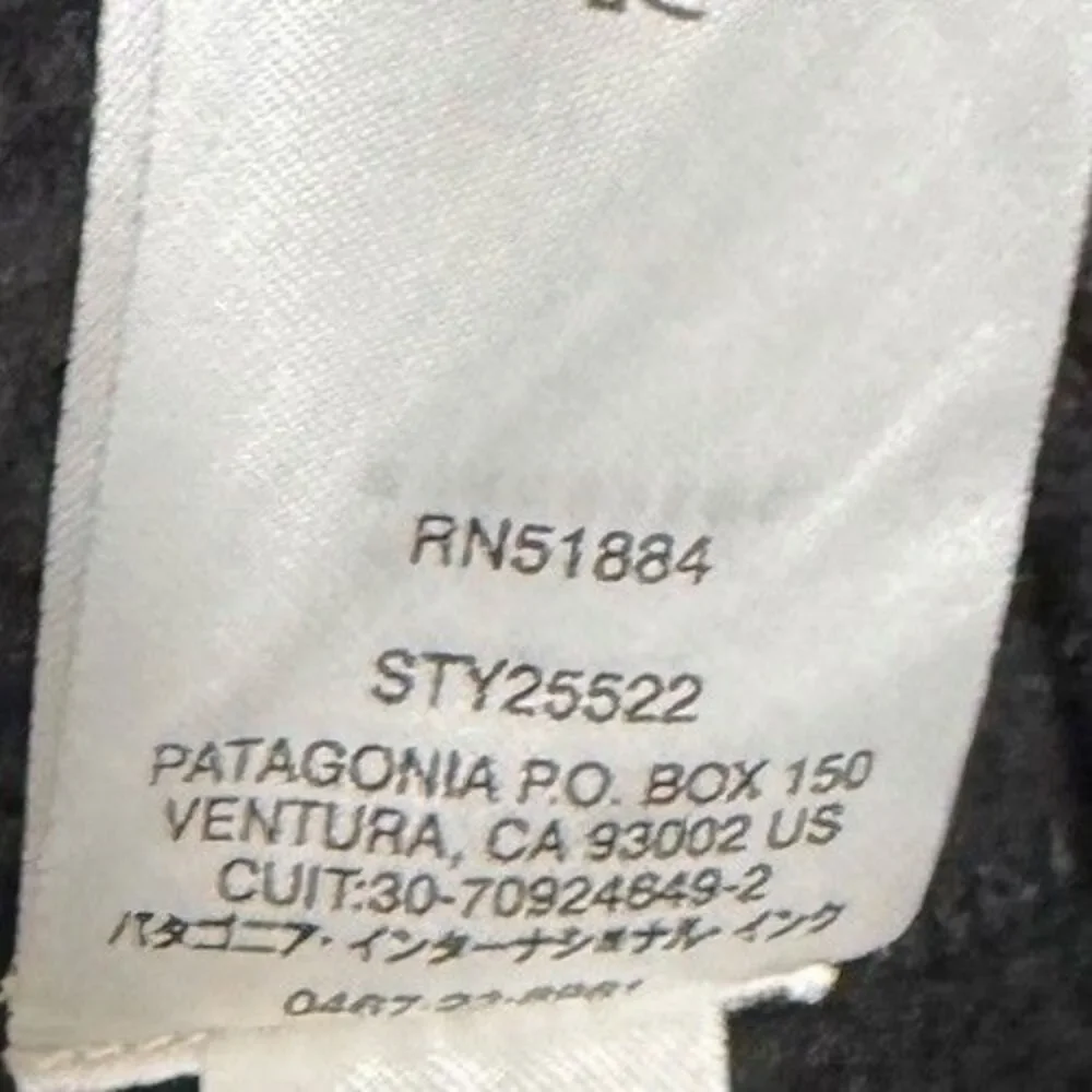 Patagonia Mens Better Sweater 1/4 Zip Fleece Pullover Black 25522 Large